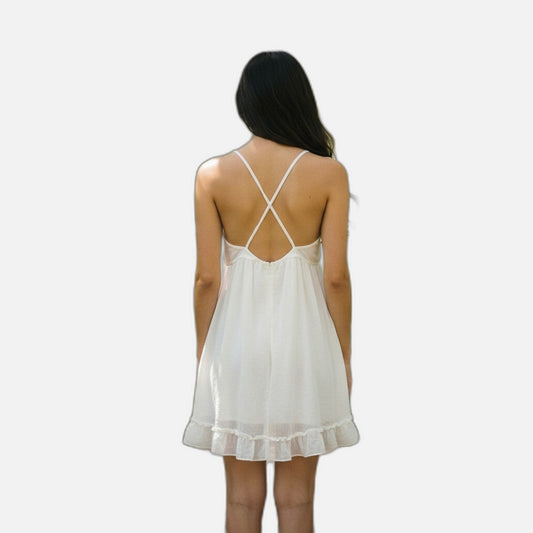Whimsical White Wonderland Dress: Float into Fashion