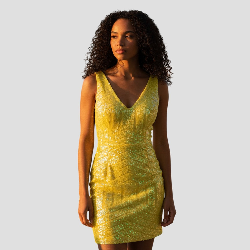 Sunny Sparkle Sequin Dress: Shine Bright Like a Star!