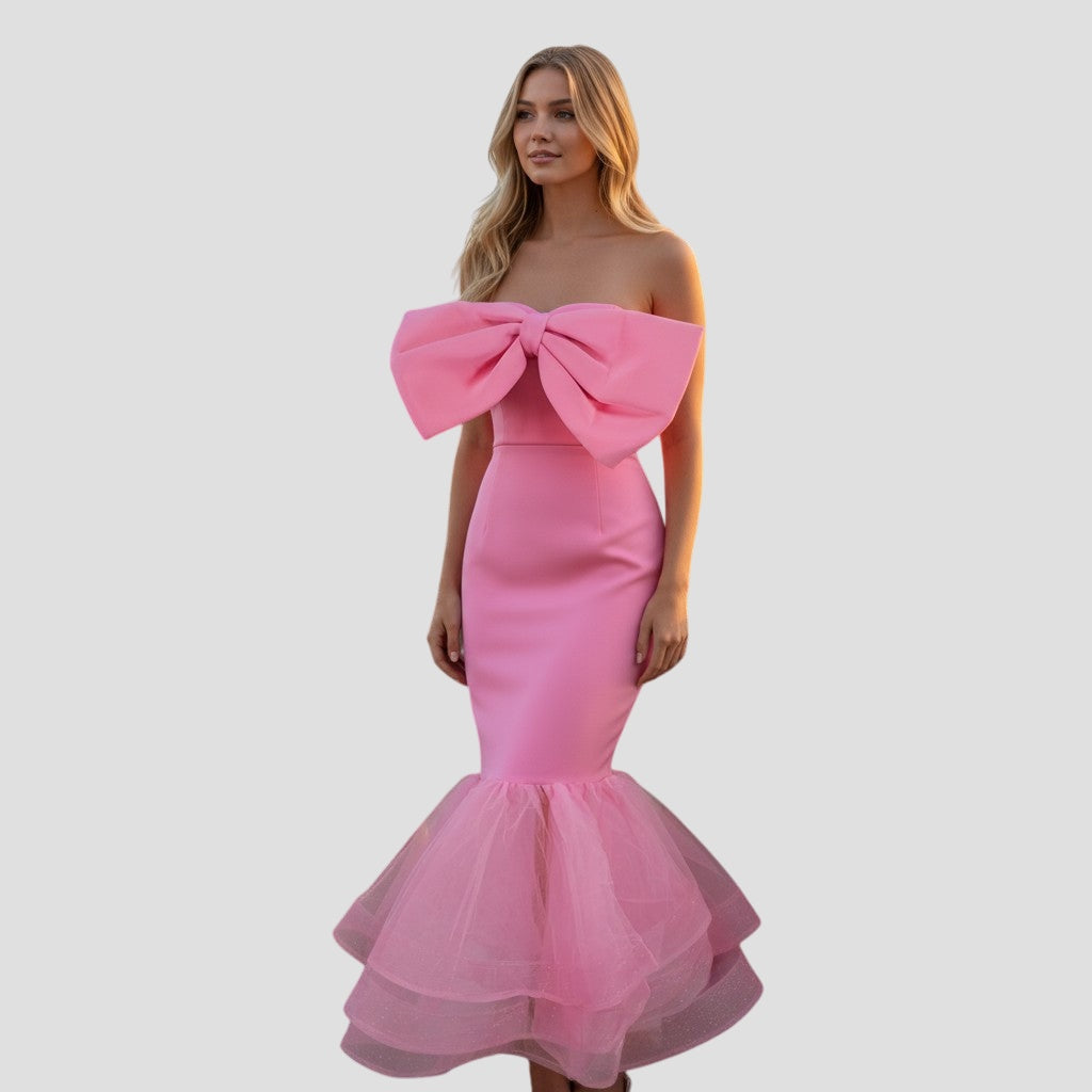 Pink Perfection: The Tulle-Tastic Mermaid Dress