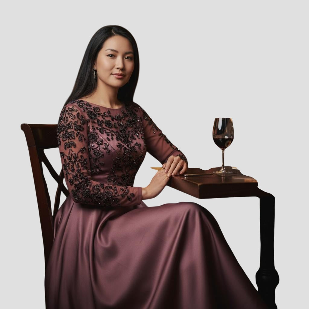 Mac Duggal Garnet Gown: A Slice of Glamour with a Side of Drama