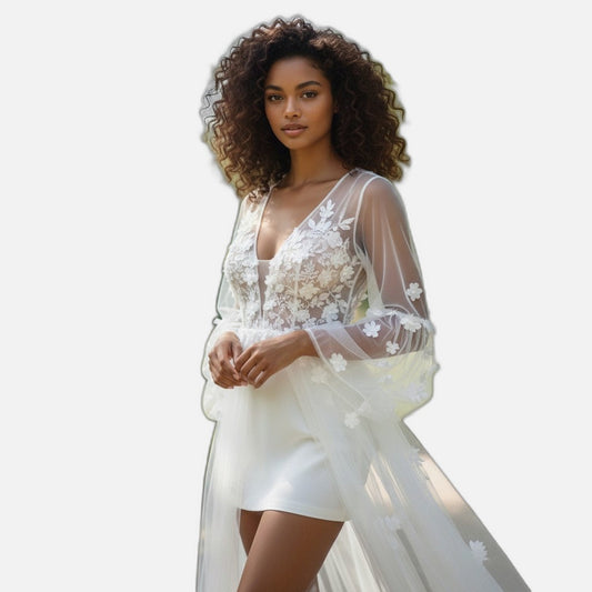 Whimsical Wonderland Sheer Bloom Dress