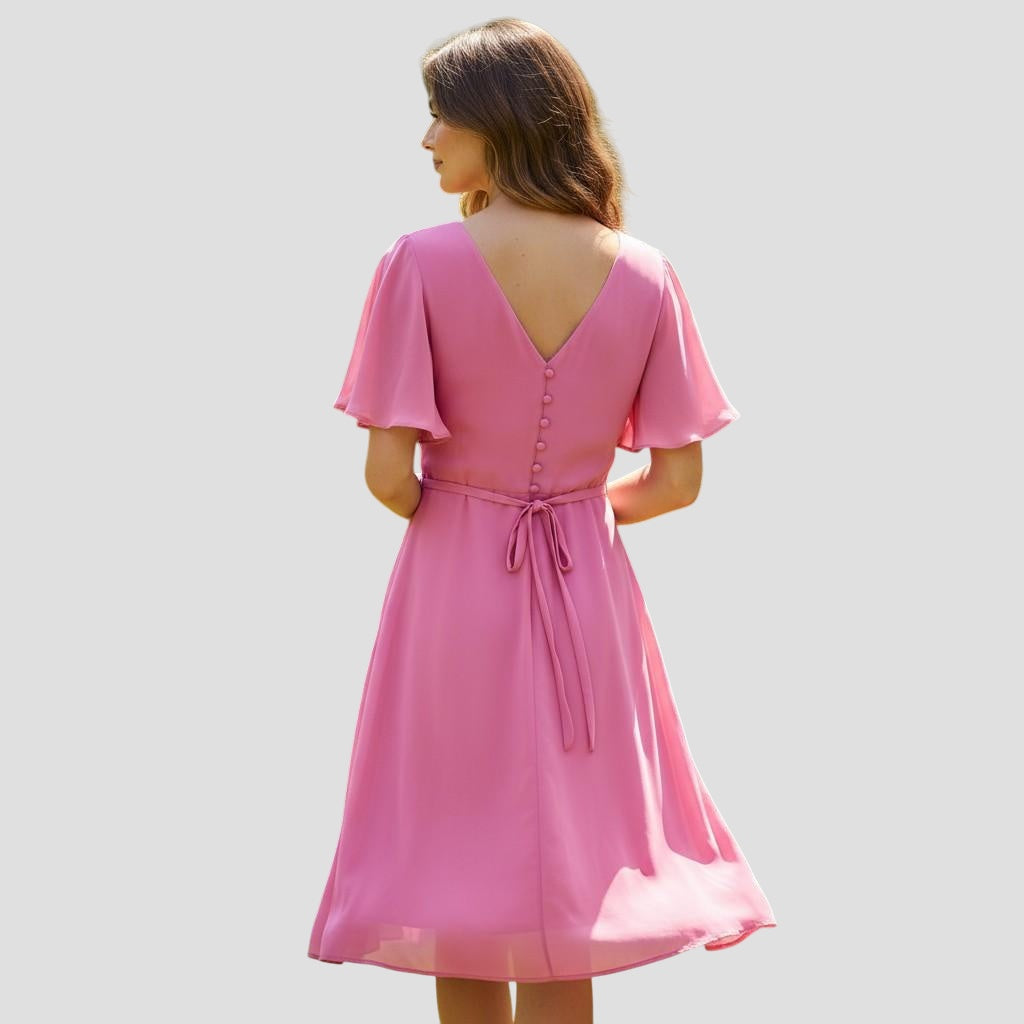 Fuchsia Fabulous Wrap Dress: Dance Through Life in Style!