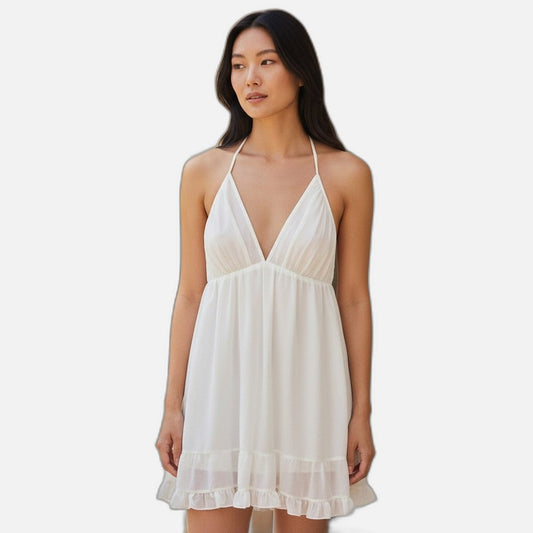 Whimsical White Wonderland Dress: Float into Fashion