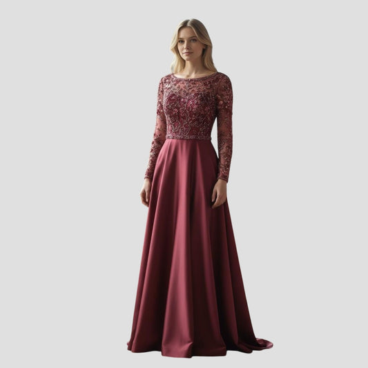 Mac Duggal Garnet Gown: A Slice of Glamour with a Side of Drama