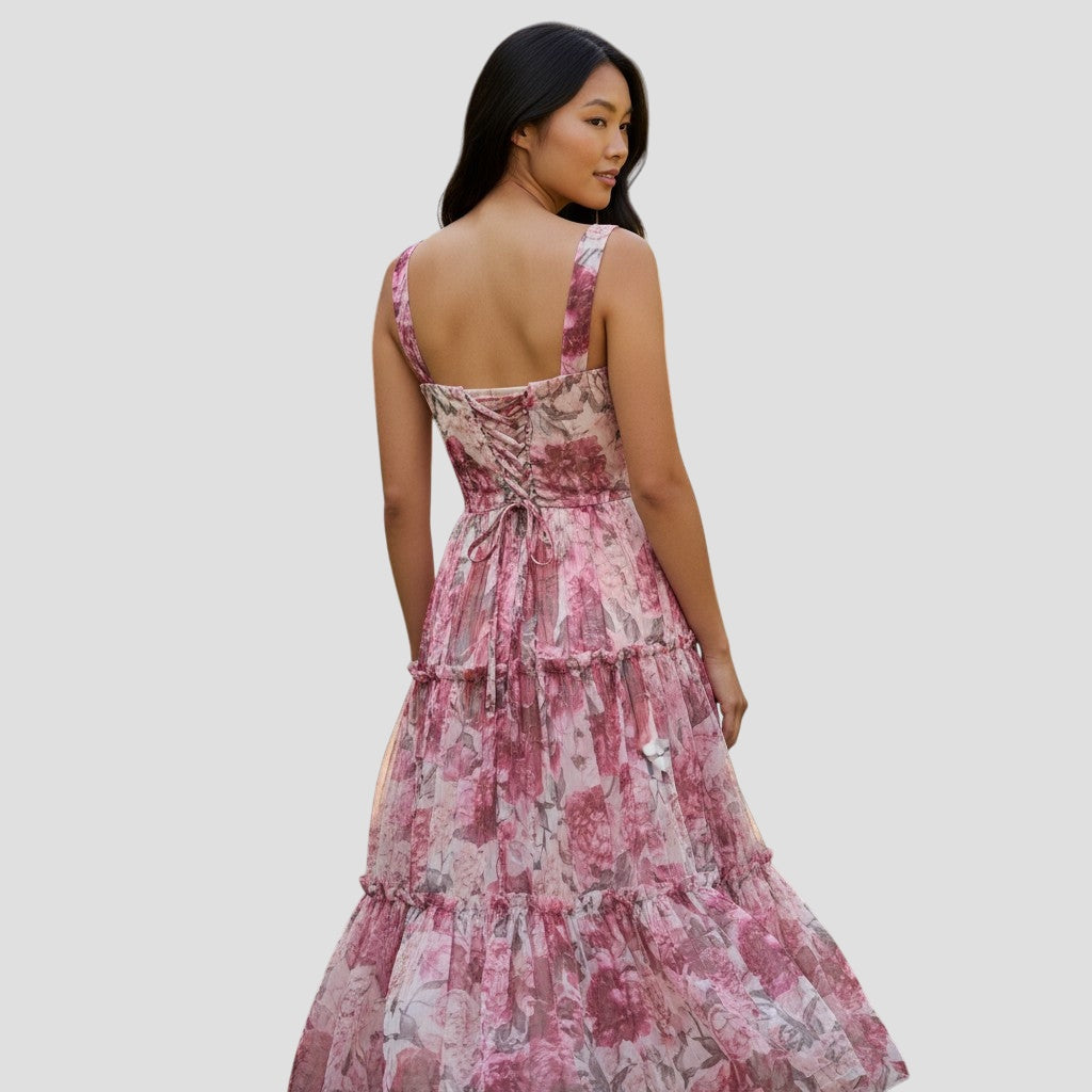 Petal-Powered Party Dress: A Flirty Floral Fantasy