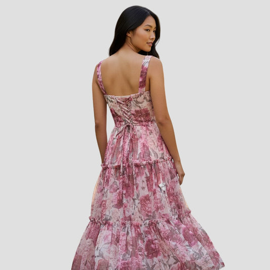 Petal-Powered Party Dress: A Flirty Floral Fantasy