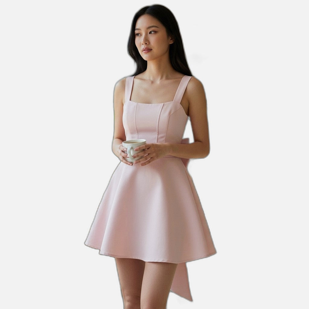 Chic Bubblegum Dream with a Bow on Top