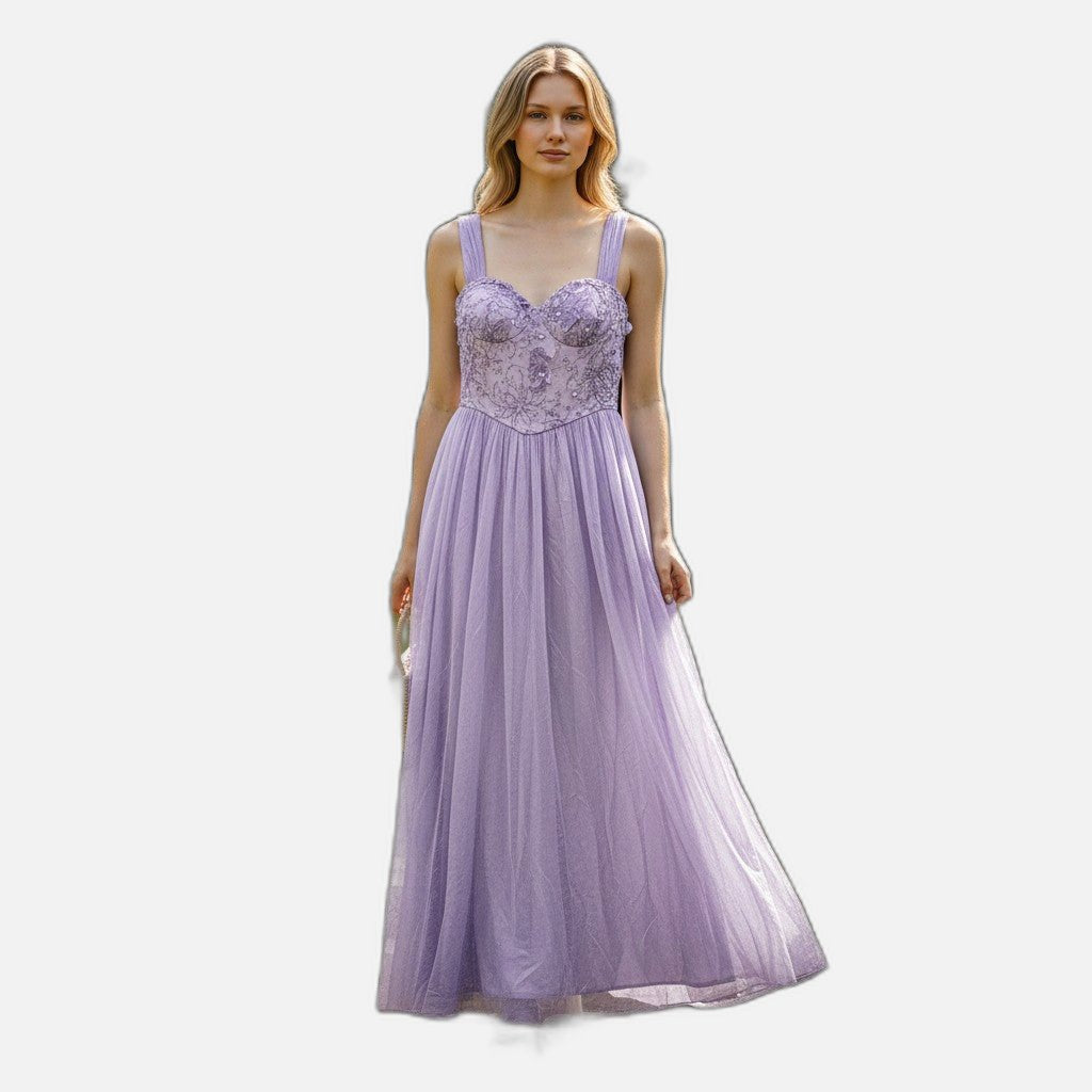 Sequined Party Dress - Lavender Twilight Dreams