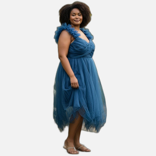 Flirty Floral Strap Midi Dress - Twirl-Worthy!