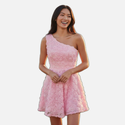 Petalicious Pink Rose Delight Dress