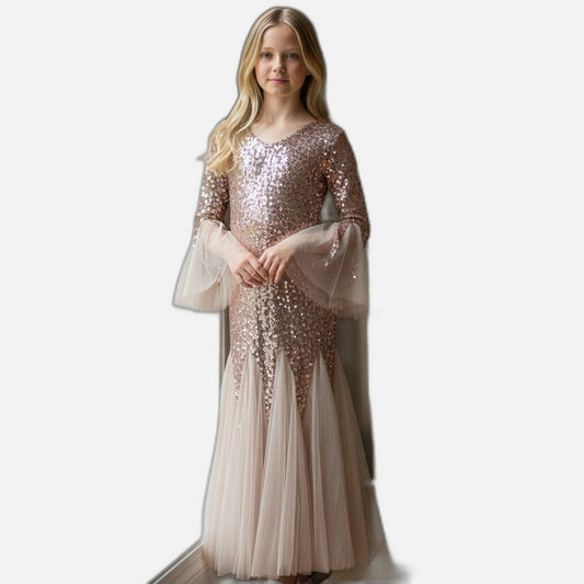 Glittering Rose Gold Gown of Dreams