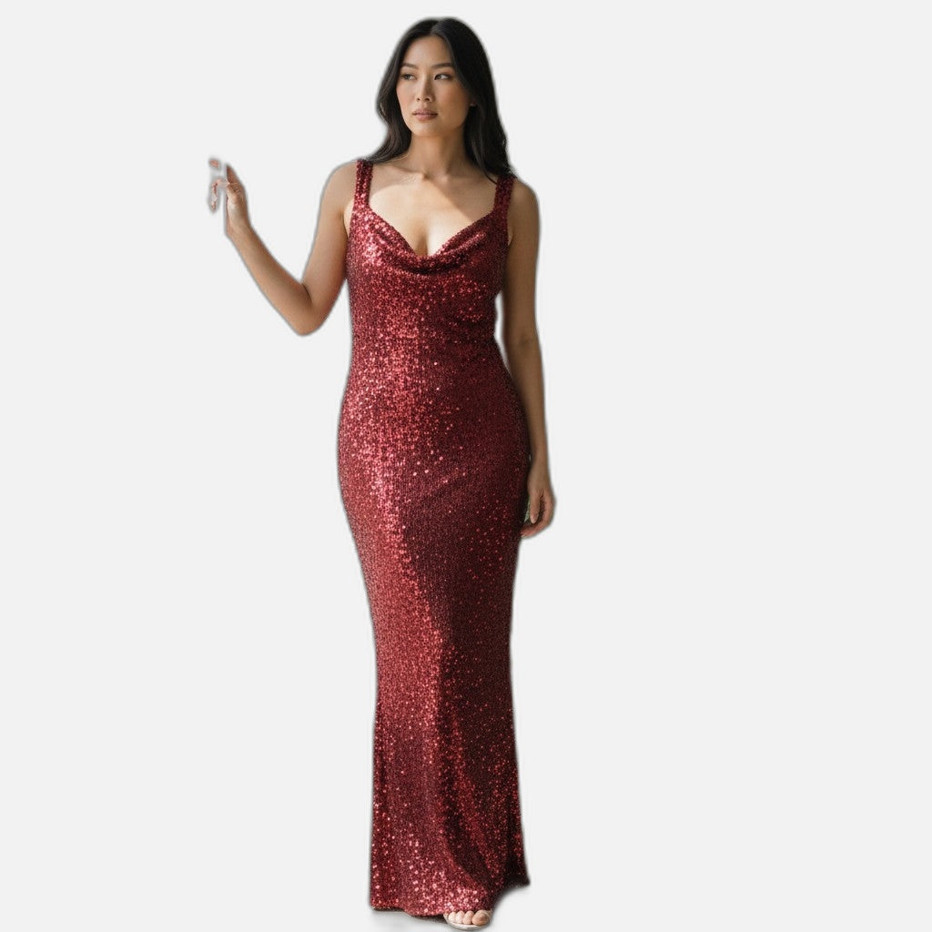 Dazzling Sequin Evening Dress