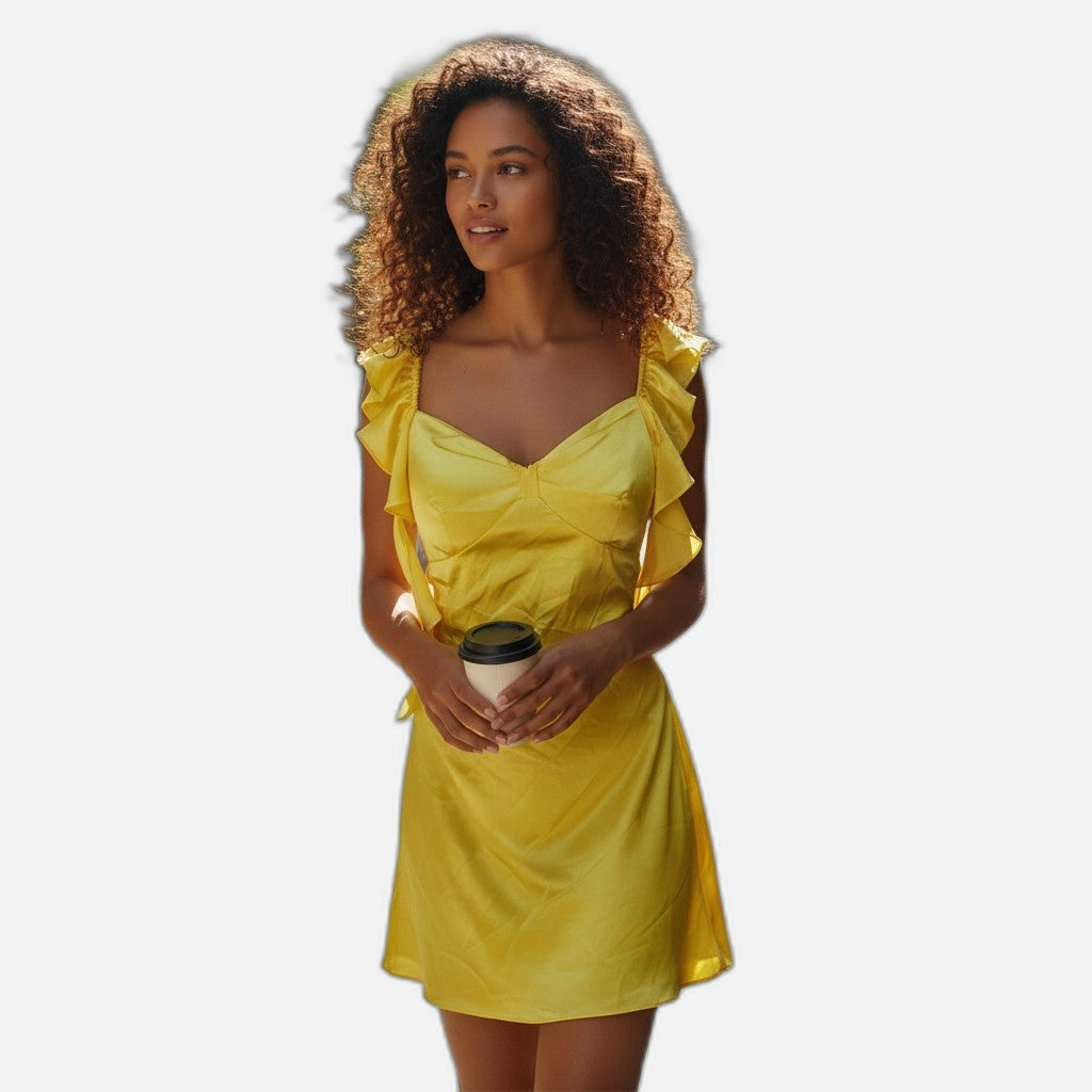 Sunny Delight Ruffled Charm Dress