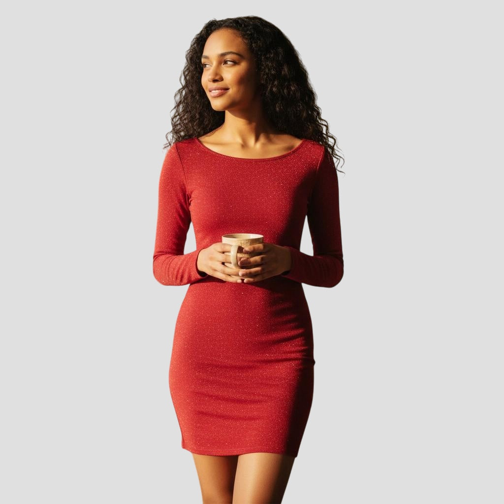 SHEIN - Sparkle and Shine Mini Dress with Back Bling