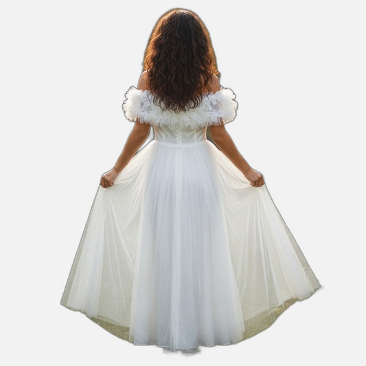 Ethereal Ruffle Formal Dress - Float Like a Cloud!