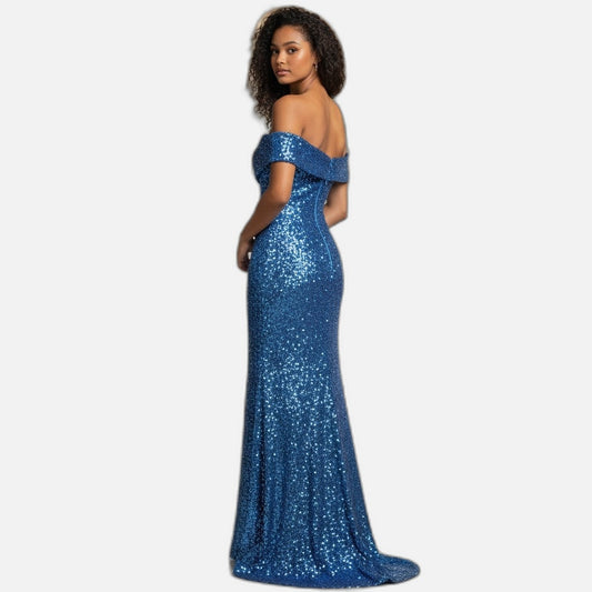 Dazzling Sequin Evening Dress - Shine Bright Like a Disco Ball