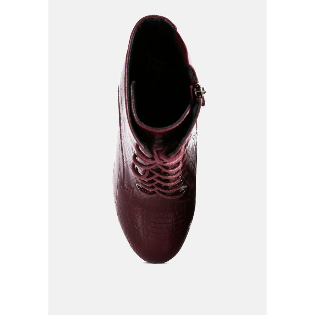 Magdalene Croc High Heel Patform Boots-3