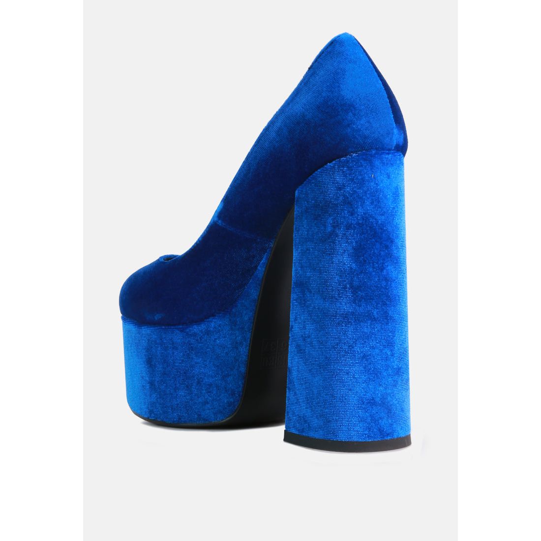 Old Novelty Platform Heel Velvet Pumps-2