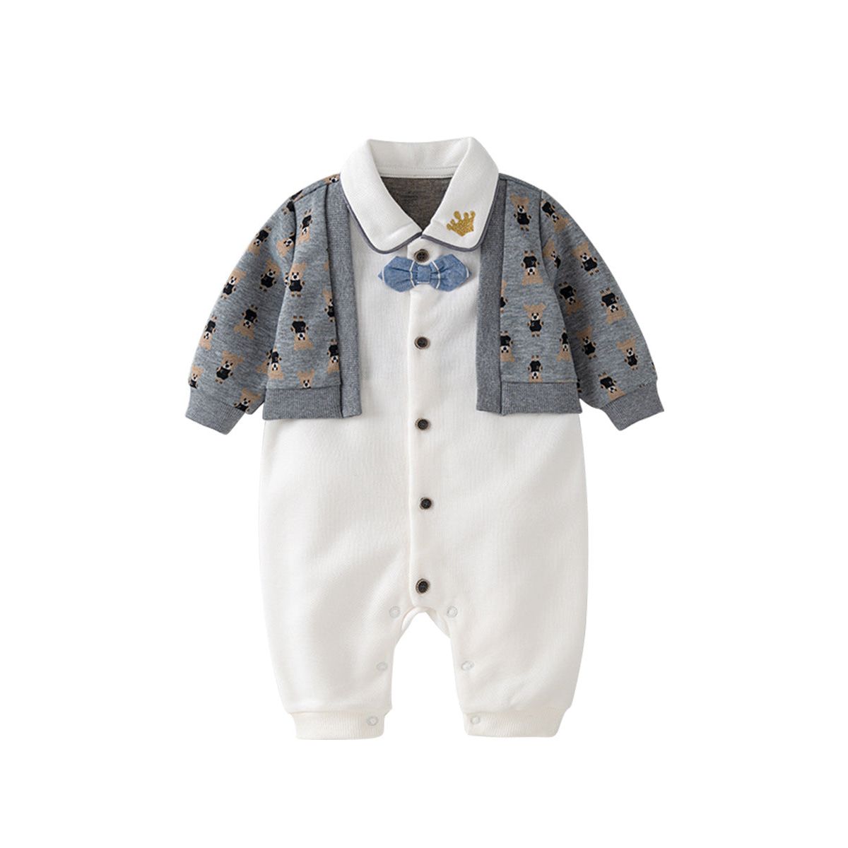 Autumn One Piece Romper For Baby Boy-0