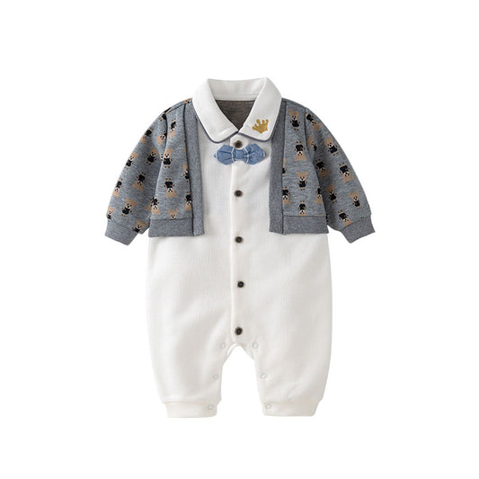 Autumn One Piece Romper For Baby Boy-0