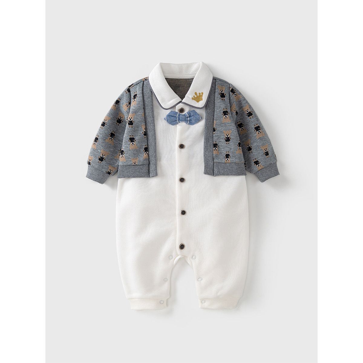 Autumn One Piece Romper For Baby Boy-1