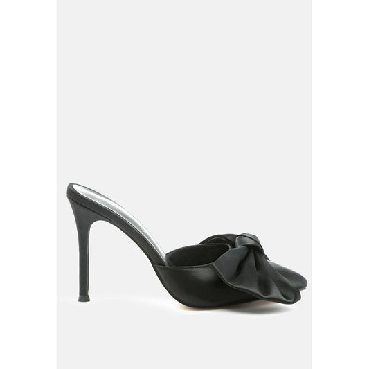 Sidonie Bow Detail Stiletto Mules-0