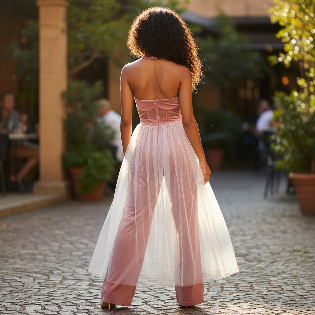 Enchanting Tulle Maxi Jumpsuit - Fairy Tale Vibes Included