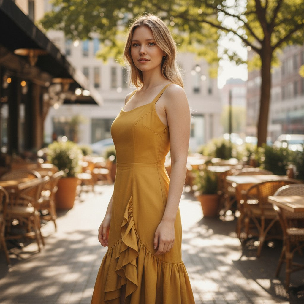 Golden Hour Glamour Maxi Dress