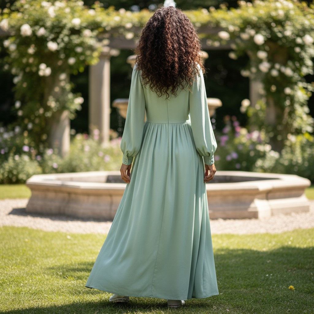 Minty Fresh Dream Dress: Elegance in Every Twirl