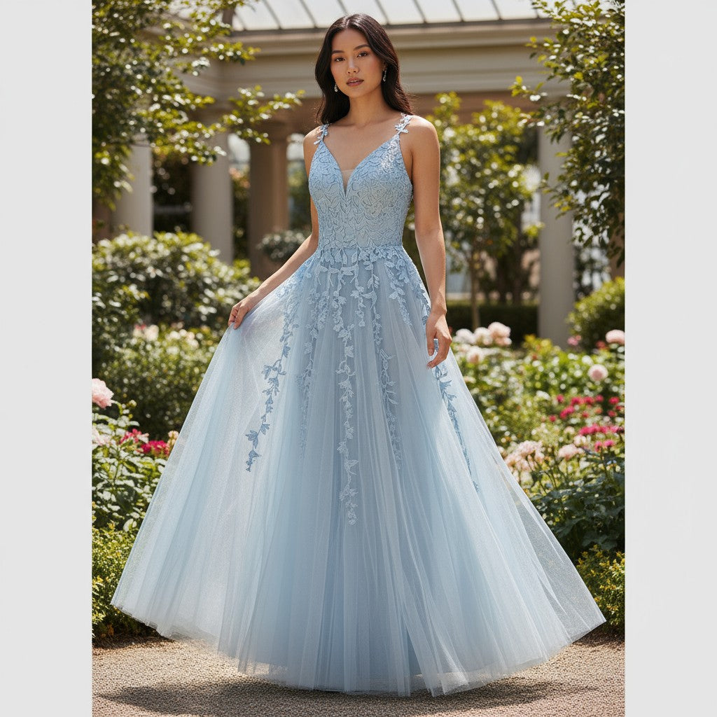 Sky-Blue Daydream Maxi Dress: Float into Style!