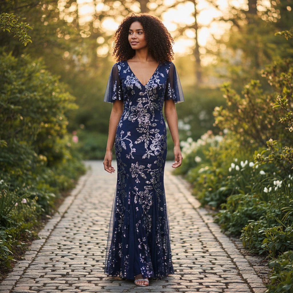 Enchanted Nightfall Sequin Gown