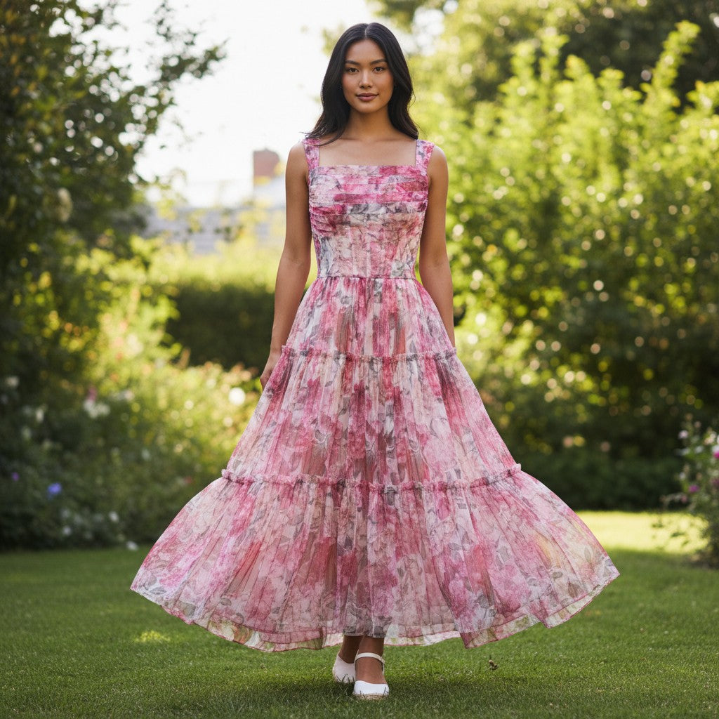 Petal-Powered Party Dress: A Flirty Floral Fantasy