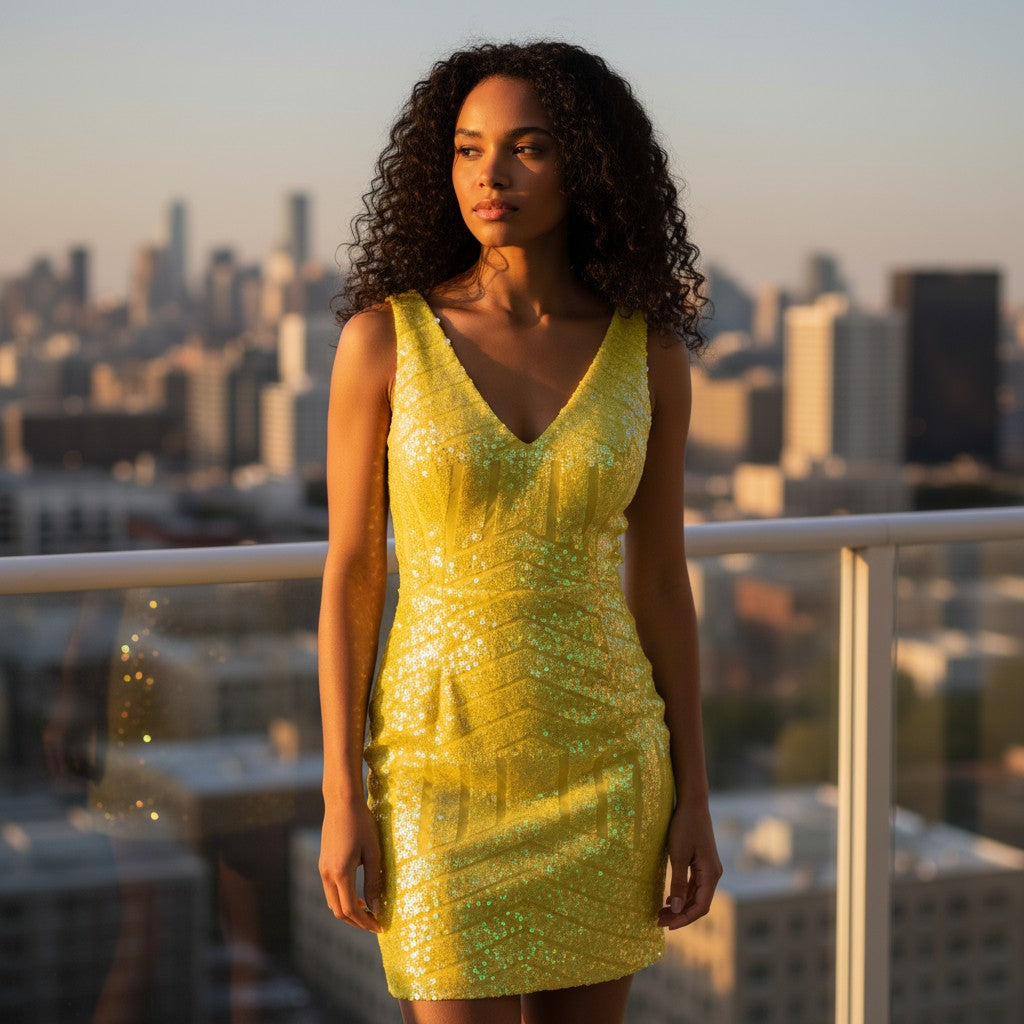 Sunny Sparkle Sequin Dress: Shine Bright Like a Star!