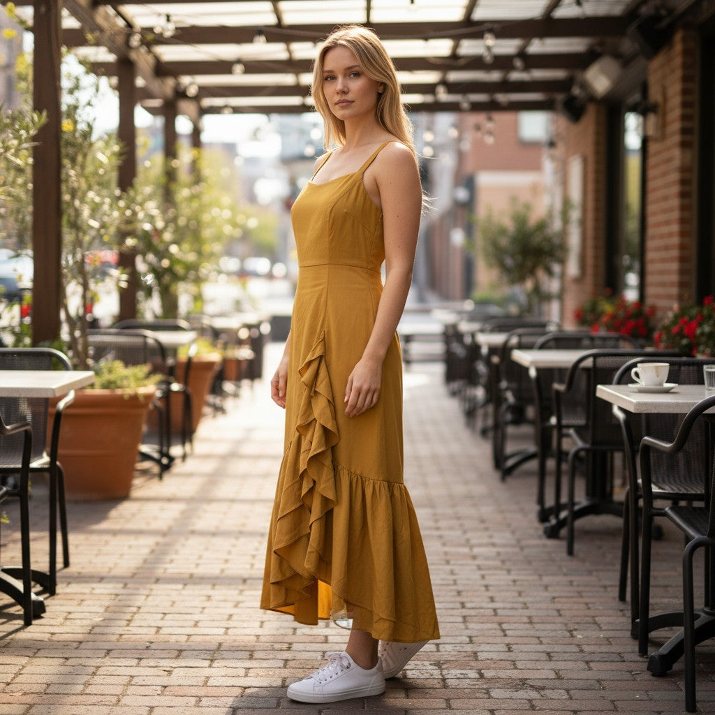 Golden Hour Glamour Maxi Dress