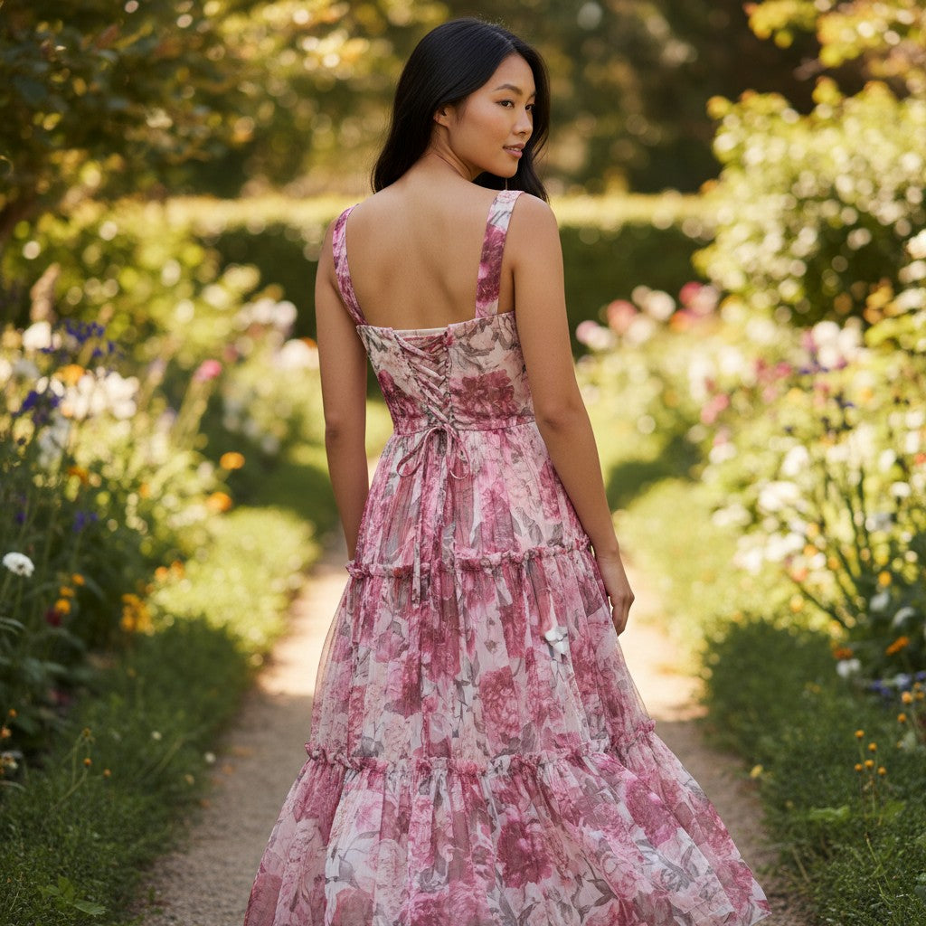 Petal-Powered Party Dress: A Flirty Floral Fantasy