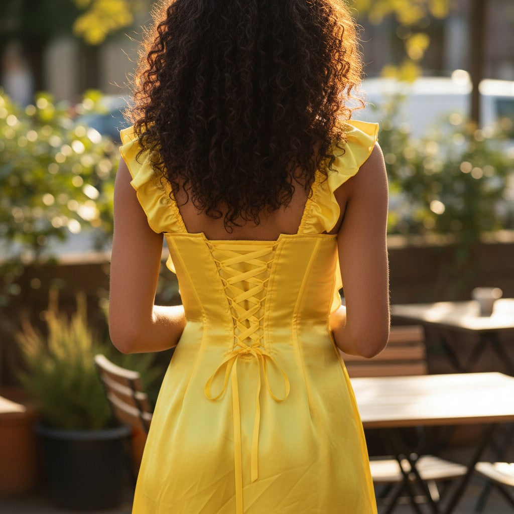 Sunny Delight Ruffled Charm Dress