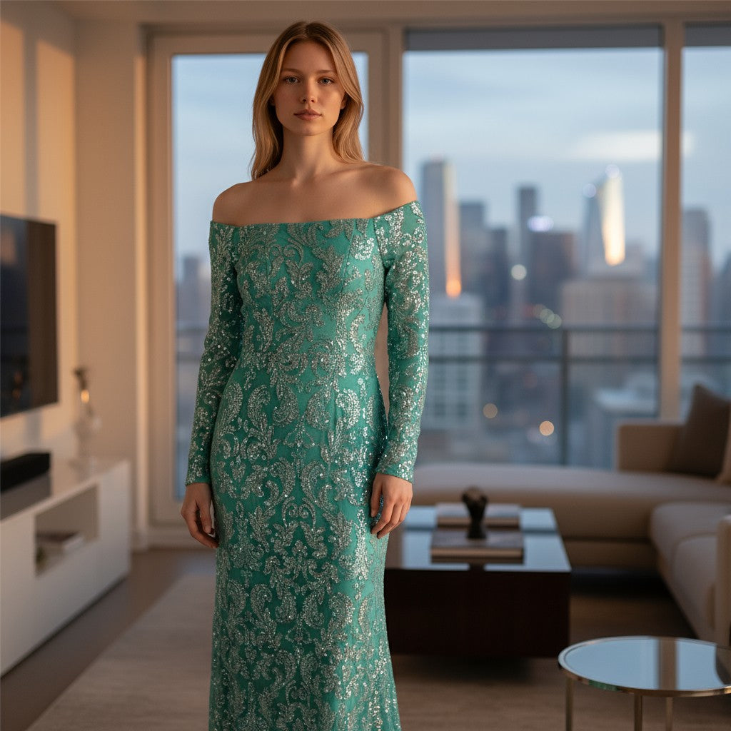 Sparkle & Shine Mermaid Gown: Dazzle in Every Moment!