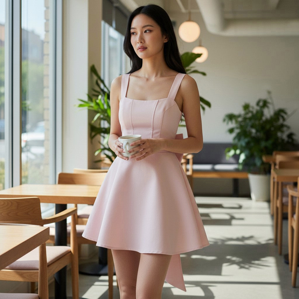 Chic Bubblegum Dream with a Bow on Top