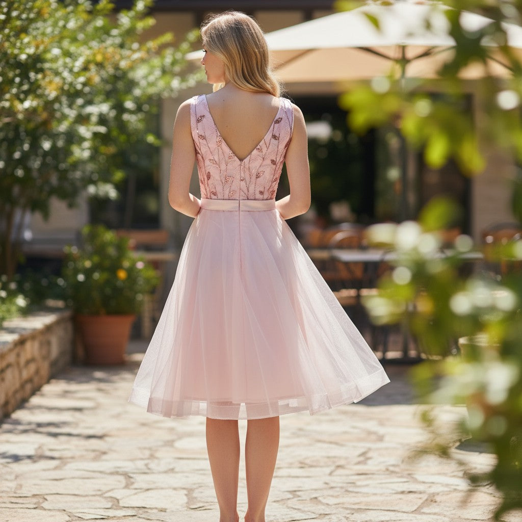 Blush Blossom Party Dress: Dance Like Everyone's Watching