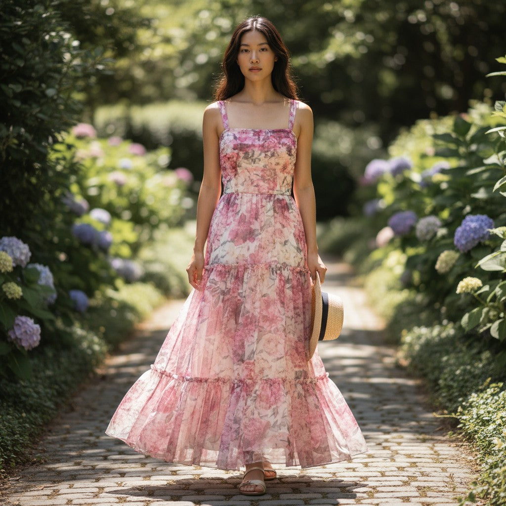 Petal-Powered Party Dress: A Flirty Floral Fantasy