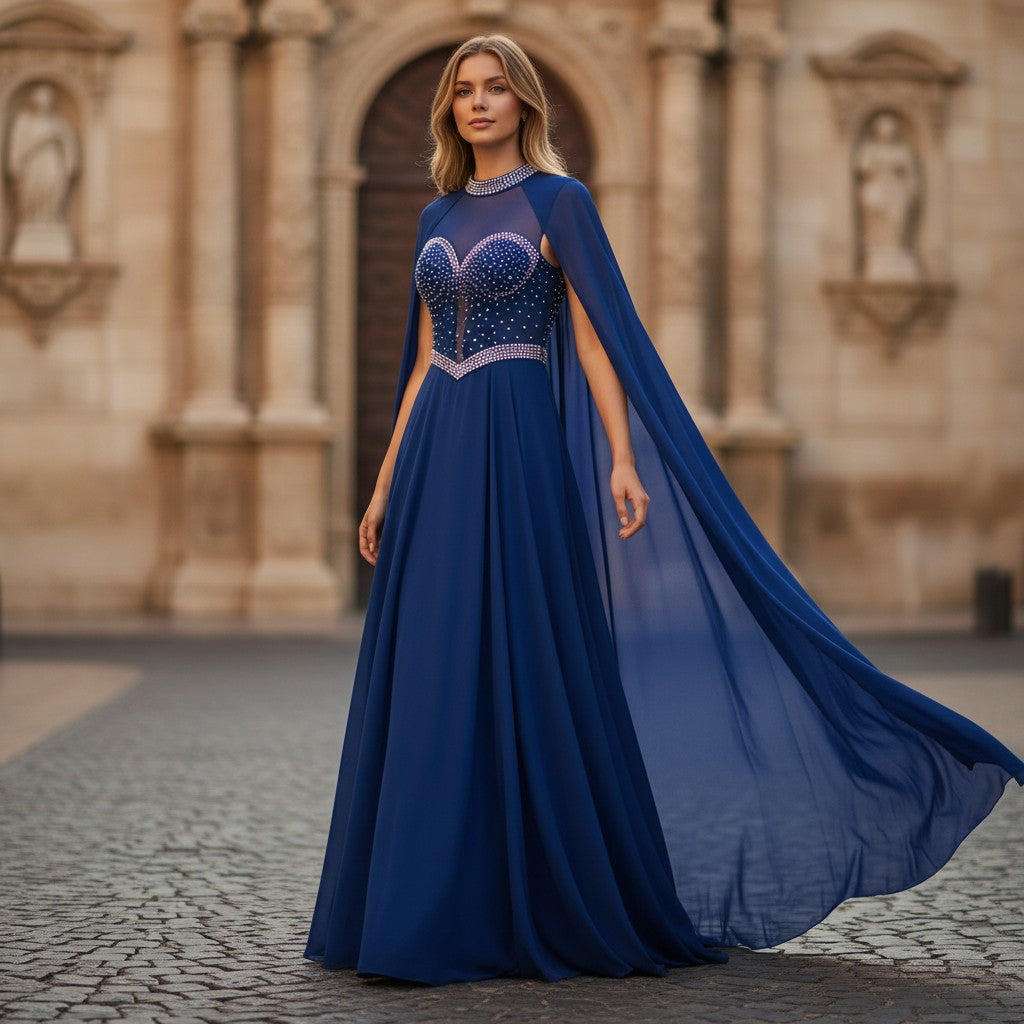 Sequined Party Dress - Pacific Blue Paradise