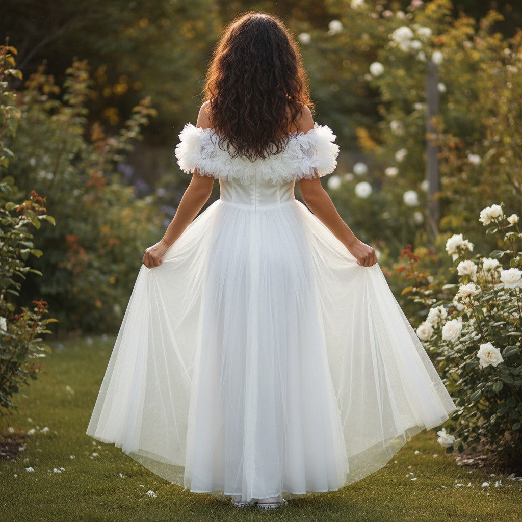 Ethereal Ruffle Formal Dress - Float Like a Cloud!