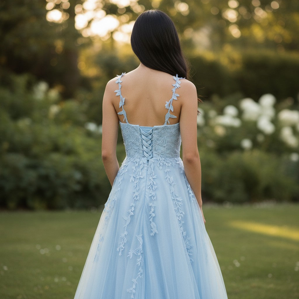 Sky-Blue Daydream Maxi Dress: Float into Style!