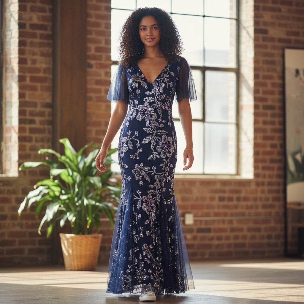 Enchanted Nightfall Sequin Gown