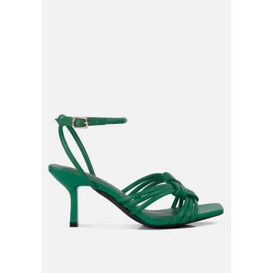 Weekend Pick Box Knot Pin Heel Sandals-0